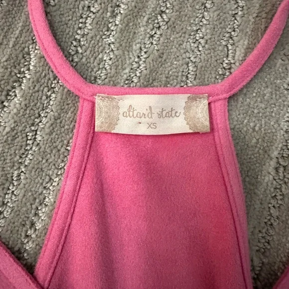 Altar'd State Pink Studded Fringe Camisole Top - Picture 2 of 2